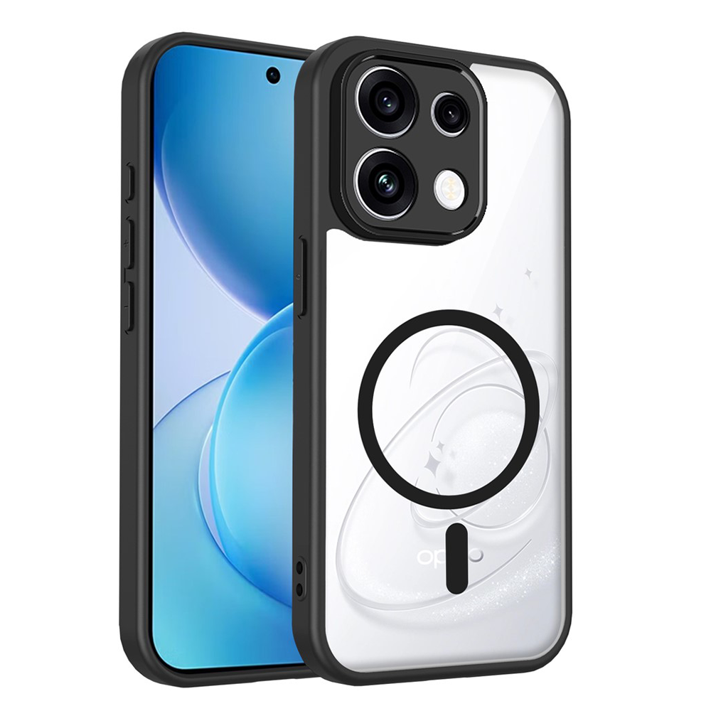 Magsafe Compatible Transparent Clear Case for Oppo Reno 16 F 5G