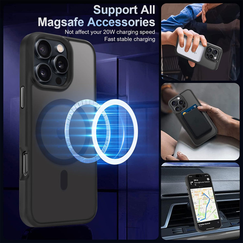 Matte Magsafe Compatible Case for iPhone 16 Pro Max