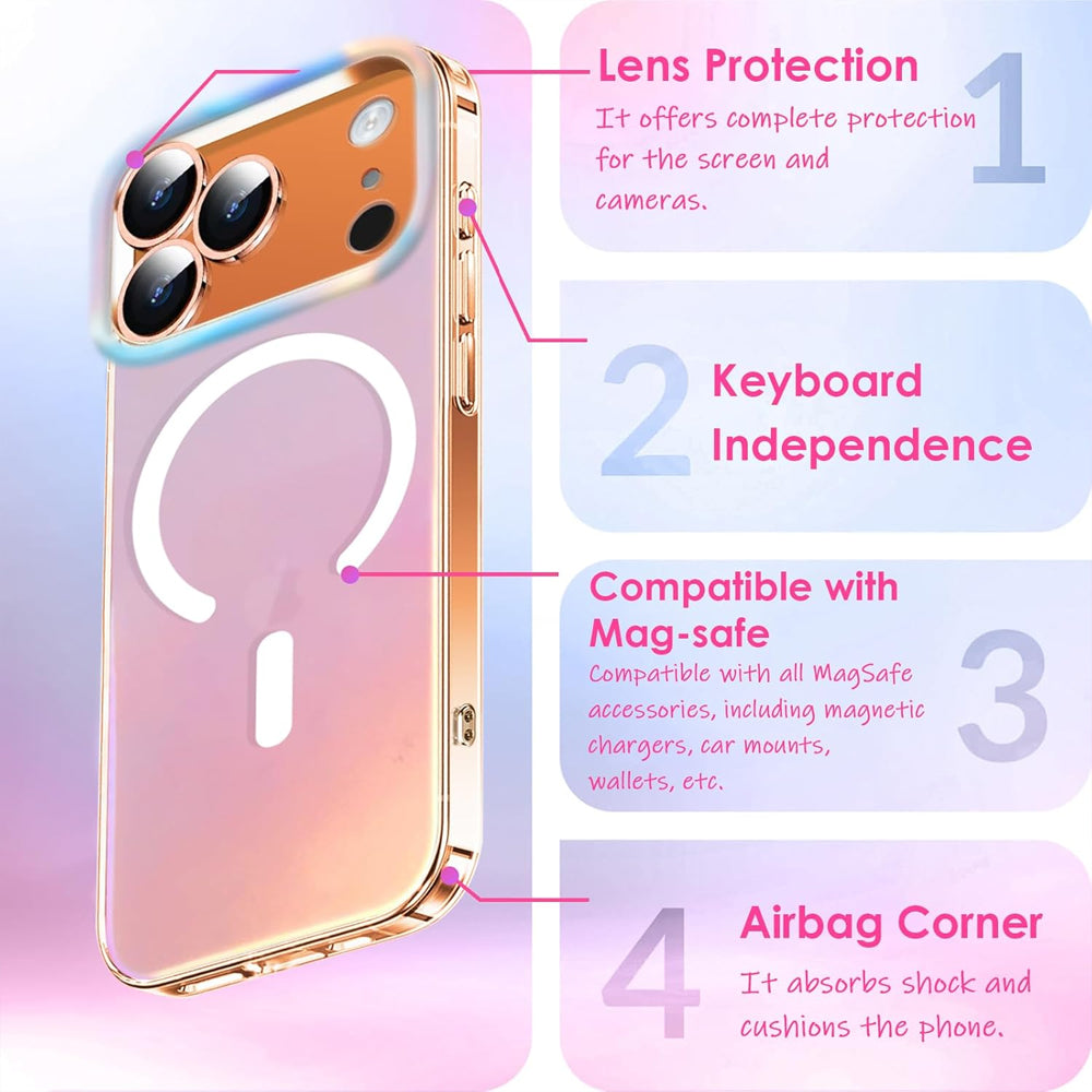 Iridescent Magsafe Compatible Case for iPhone 18 Pro