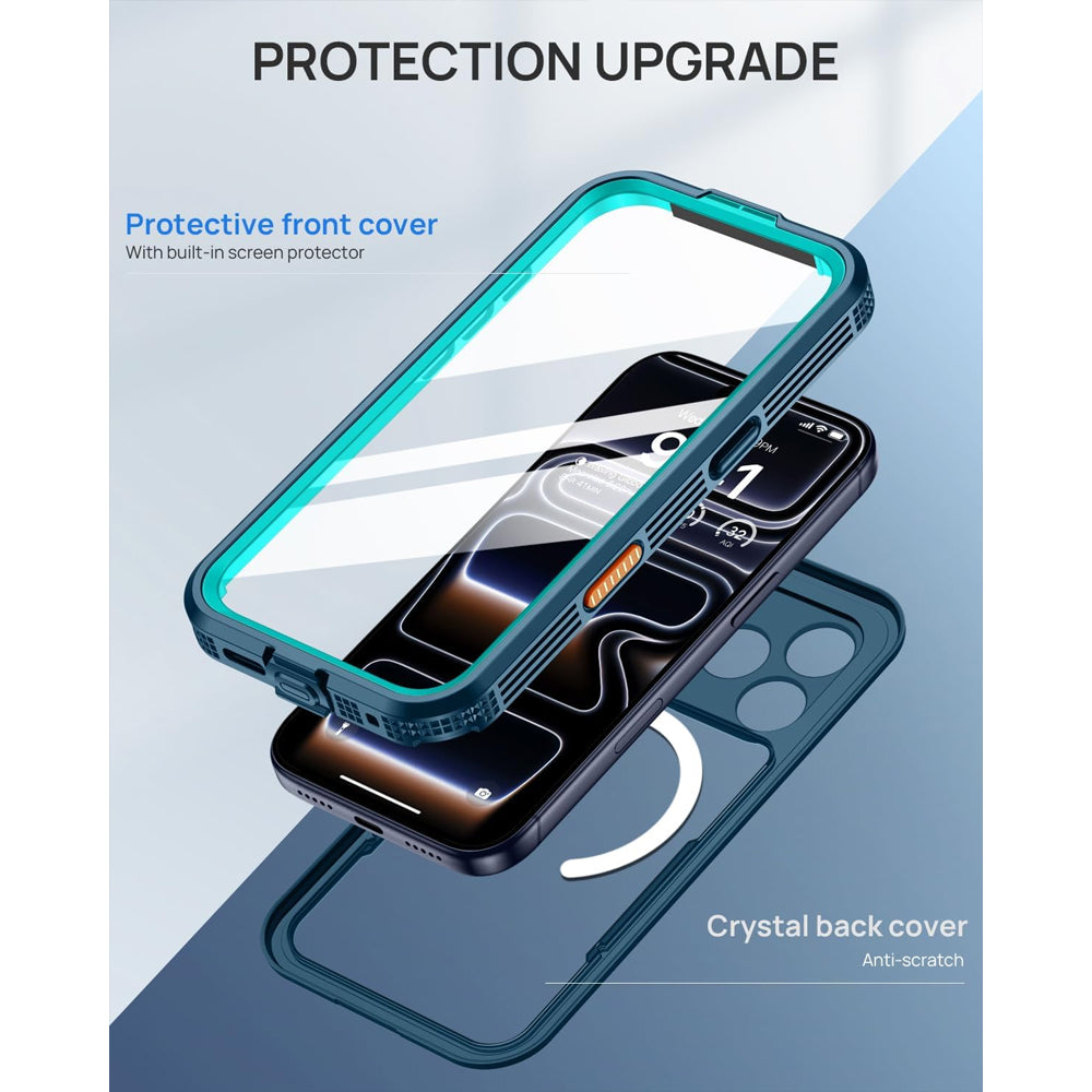 Redpepper Neon Waterproof Magsafe Compatible Case for iPhone 17 Pro