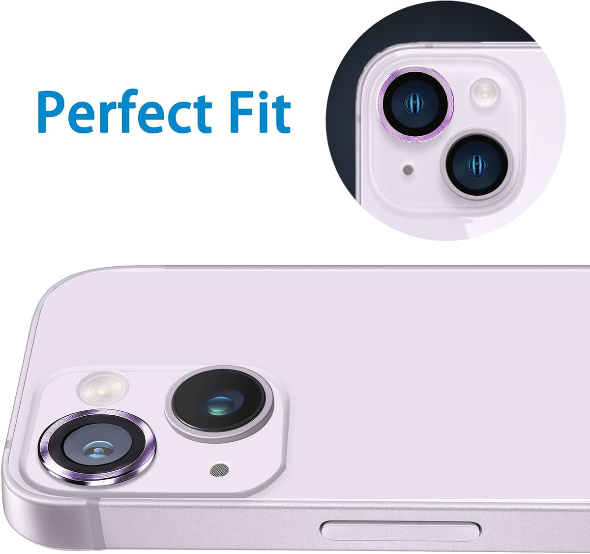 Camera Lens Protector Alloy Frame for iPhone 14 Plus