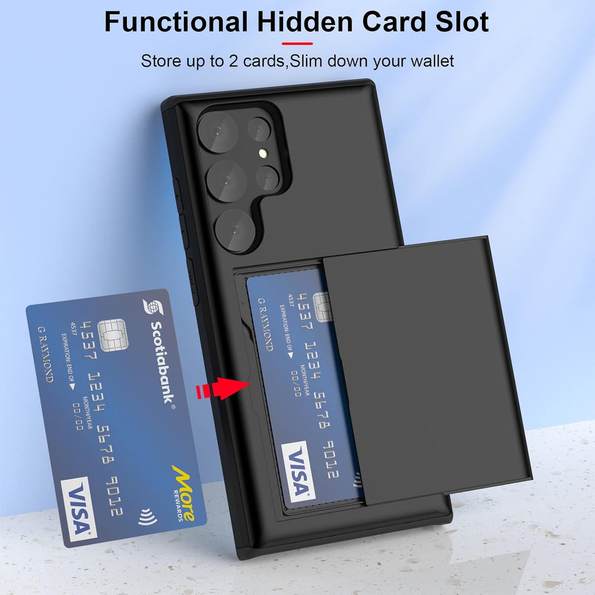 Tough Card Case for Samsung Galaxy S23 Ultra