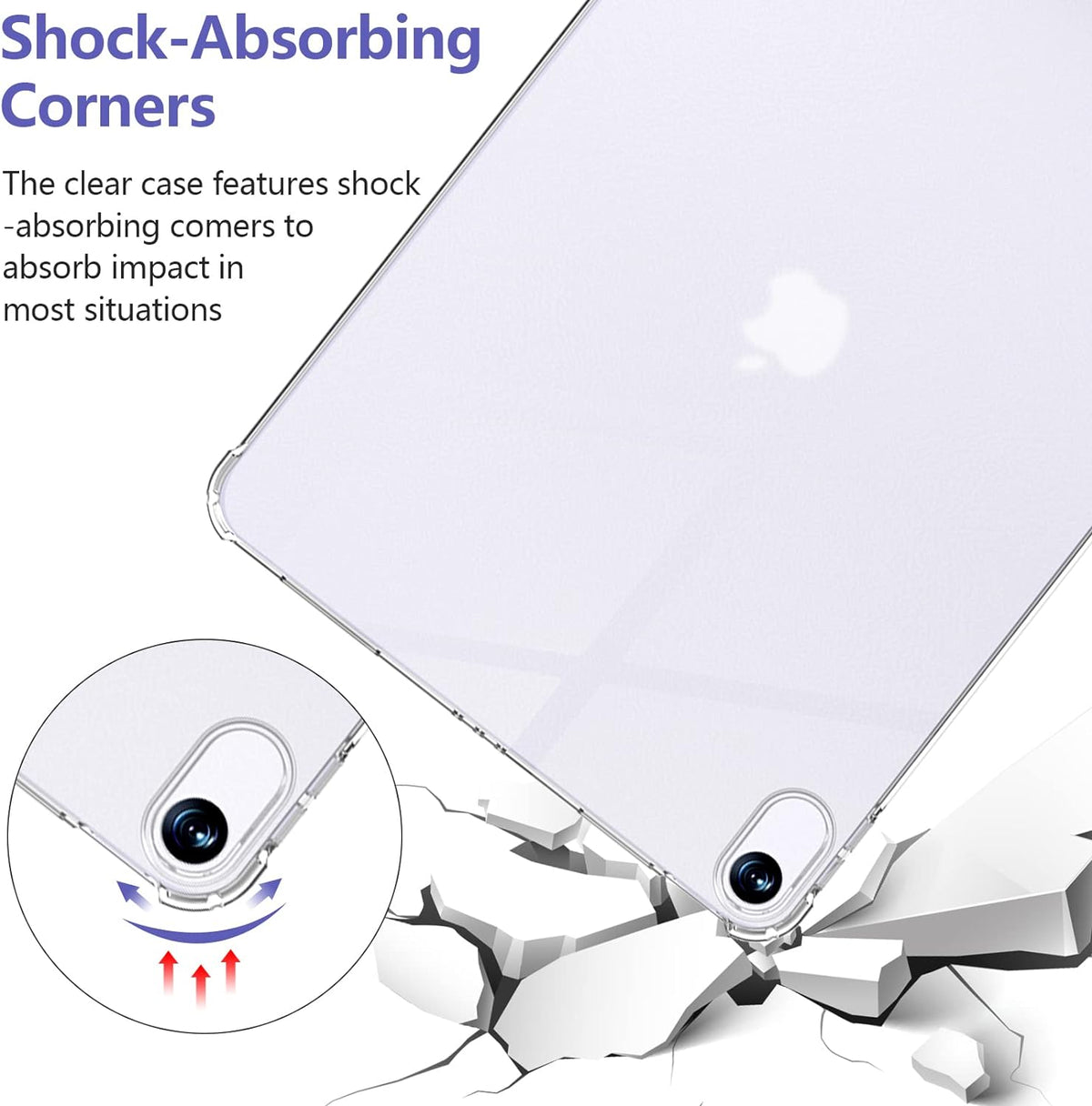 Clear Bumper Gel Case for iPad Air 11" M3 (2025)