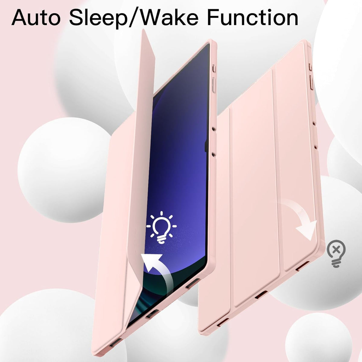 Slim Flip Pen Holder Case Cover for Samsung Galaxy Tab S9 Plus