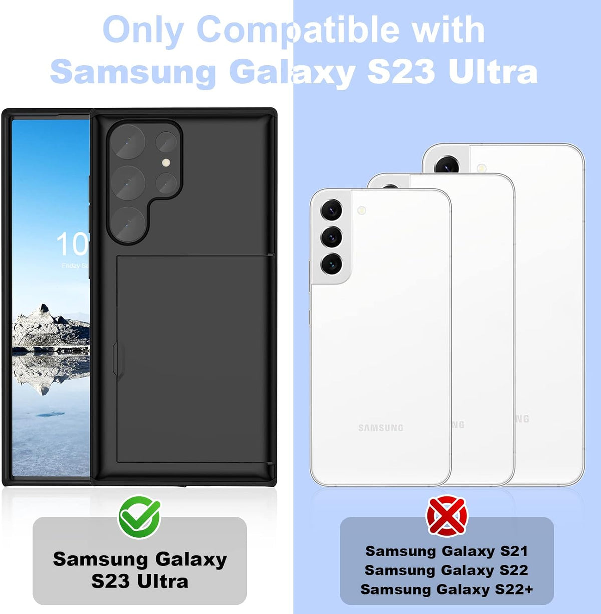 Tough Card Case for Samsung Galaxy S23 Ultra