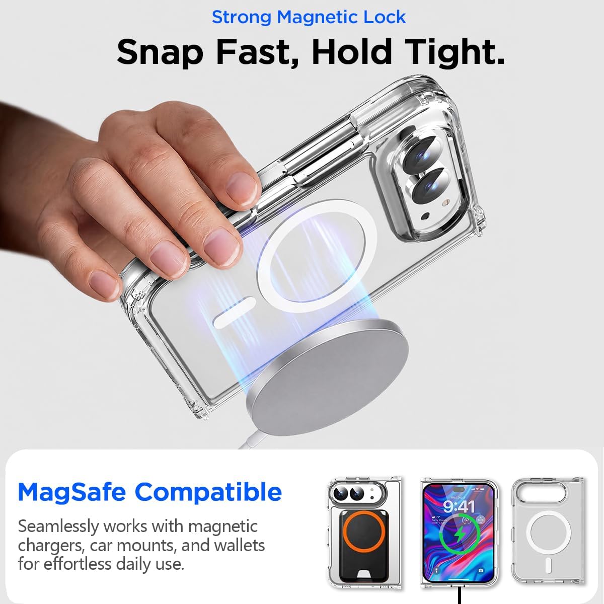 Magsafe Compatible Clear Case for iPhone Duo