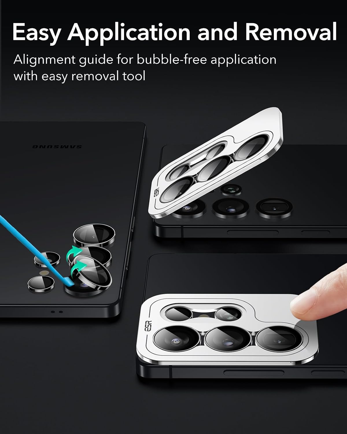 Camera Lens Protector Alloy Frame for Samsung Galaxy S25 Ultra