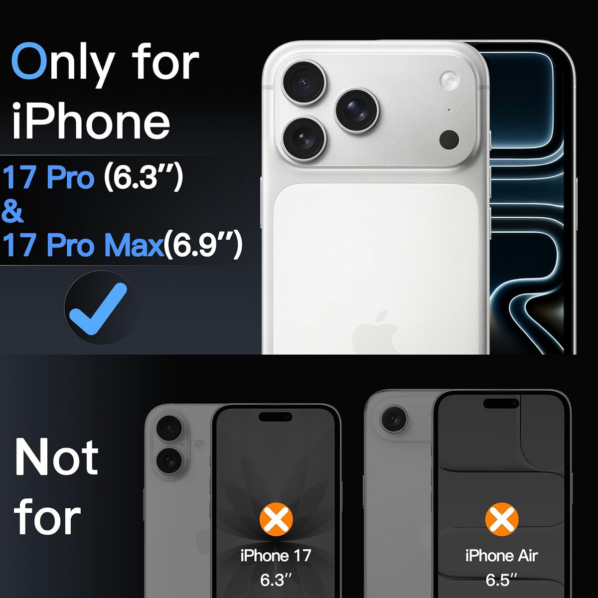 Camera Lens Protector Alloy Frame for iPhone 17 Pro