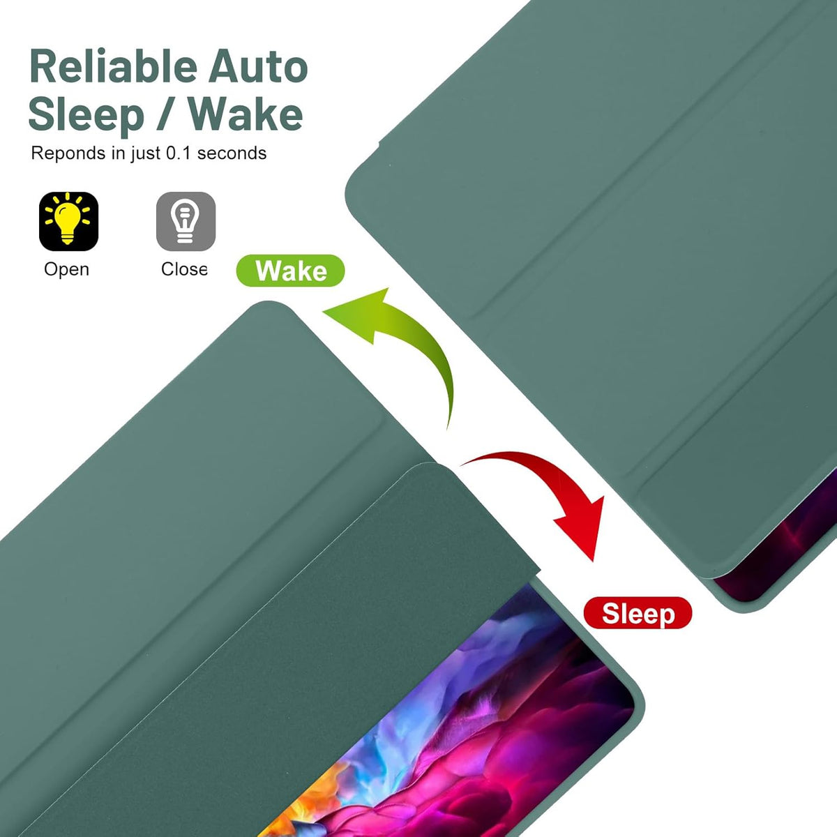 Slim Flip Case Cover for Samsung Galaxy Tab A9 (8.7")