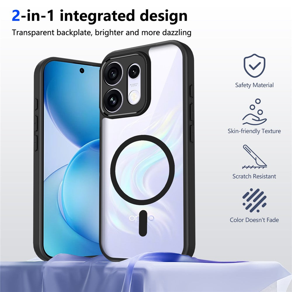 Magsafe Compatible Transparent Clear Case for Oppo Reno 16 Pro 5G