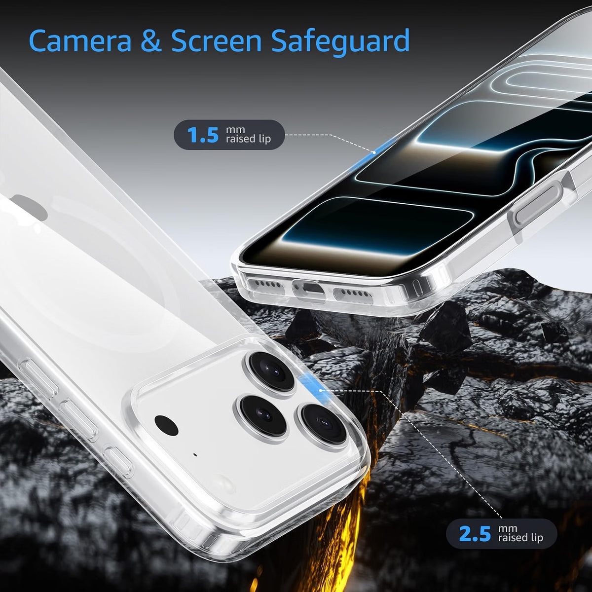 Magsafe Compatible Clear Case for iPhone 18 Pro