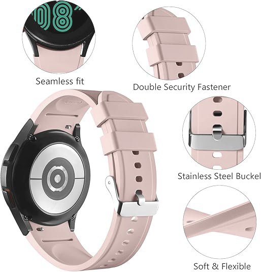 Classic No Gap Rubber Strap for Samsung Galaxy Watch FE