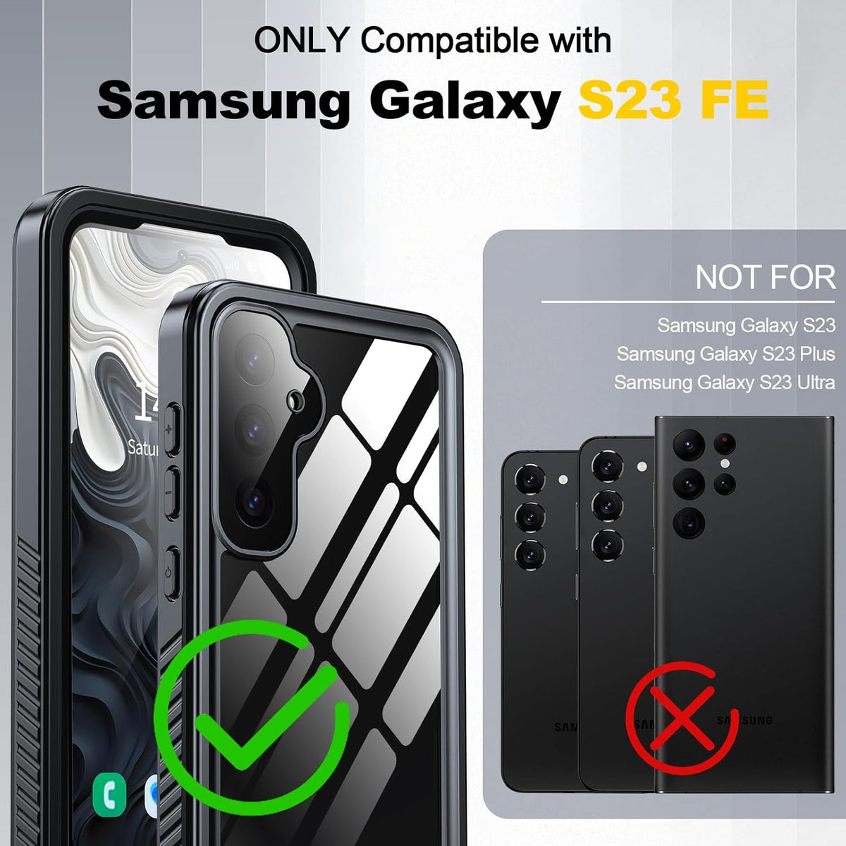 Redpepper Waterproof case for Samsung Galaxy S23 FE