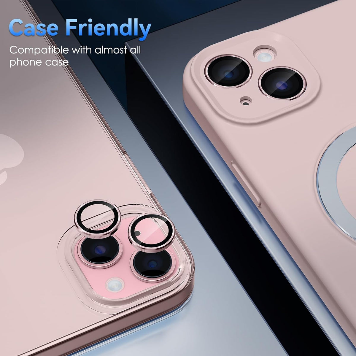 Camera Lens Protector Alloy Frame for iPhone 15 Plus