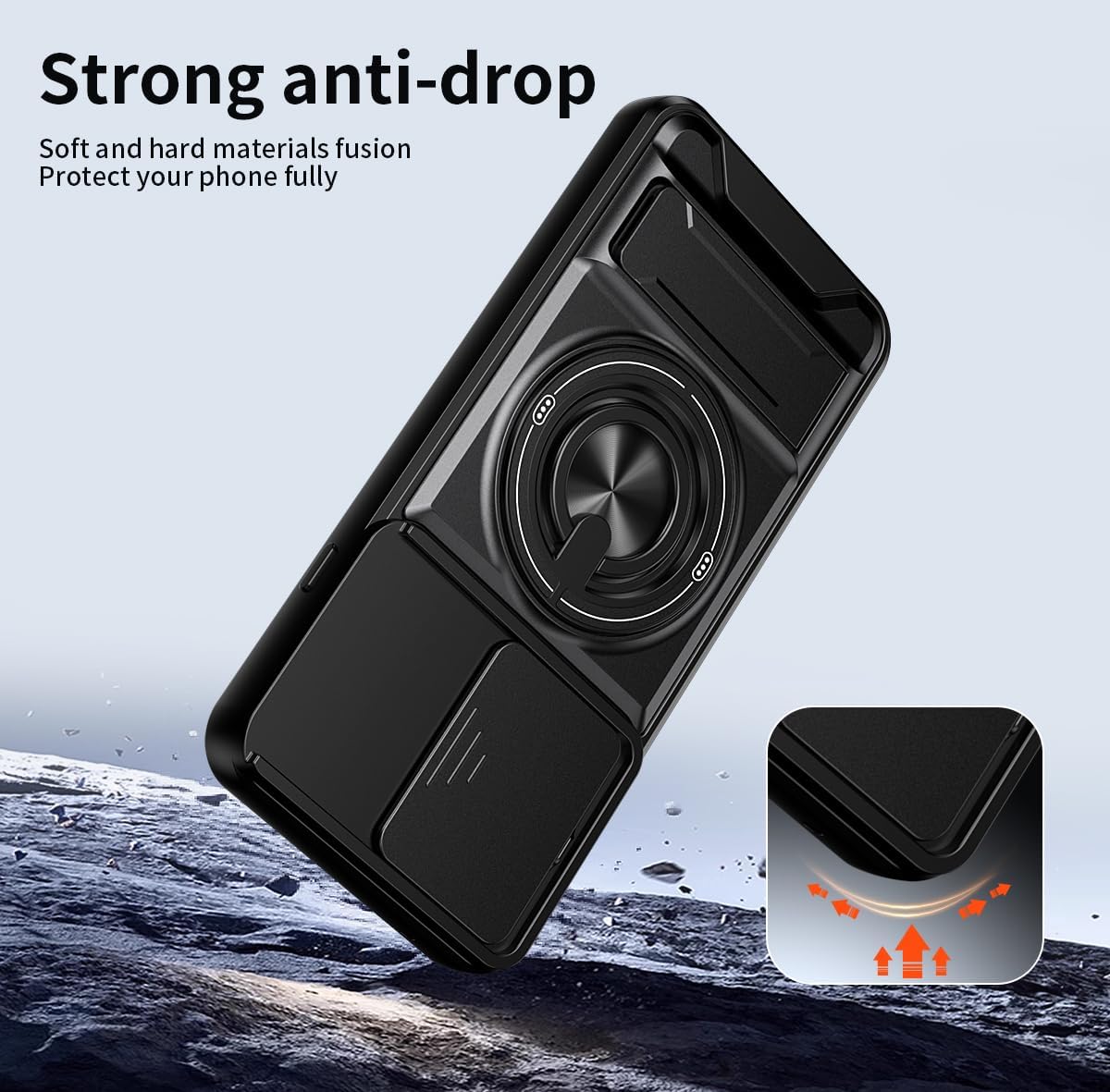 Magsafe Compatible Tough Ring Stand Case for Oppo Reno 16 F