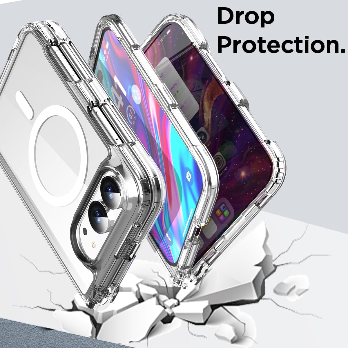 Magsafe Compatible Clear Case for iPhone Duo