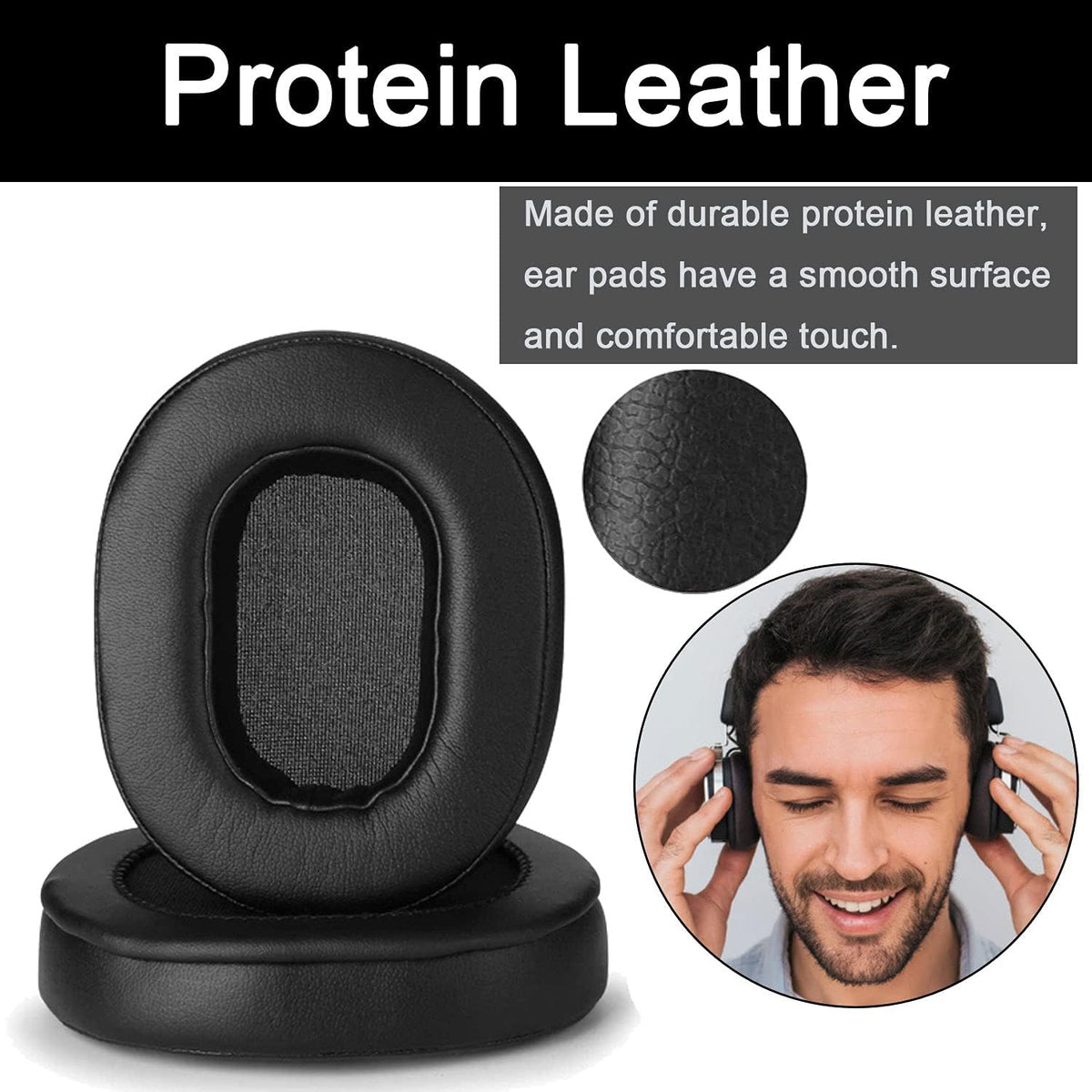 Replacement Earpads for Audio Technica MSR7