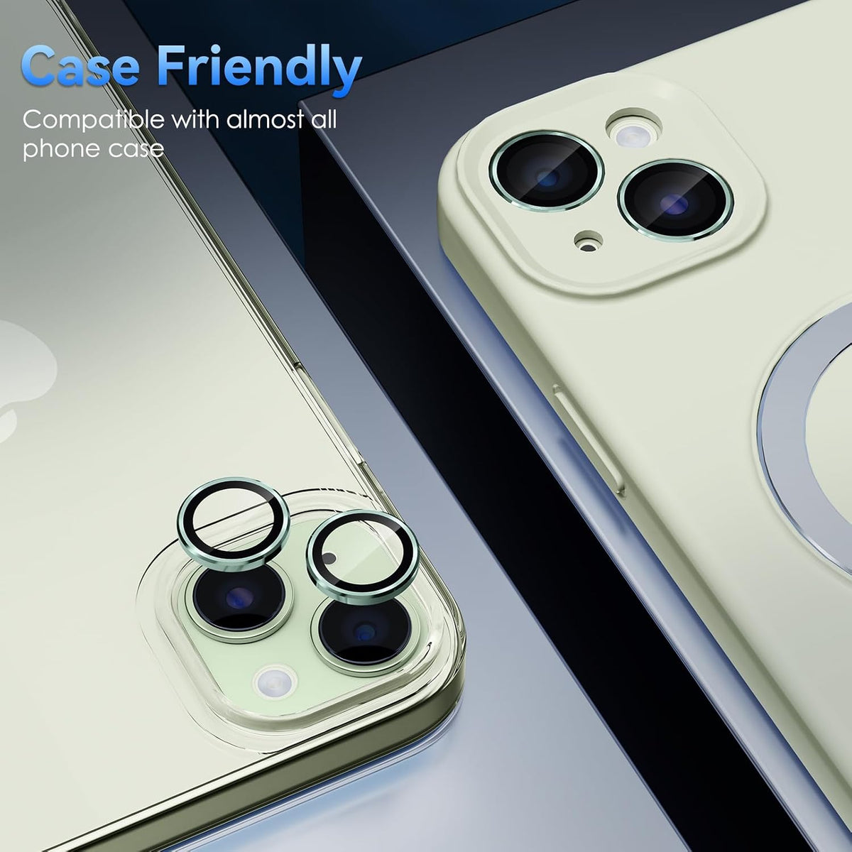 Camera Lens Protector Alloy Frame for iPhone 15 Plus