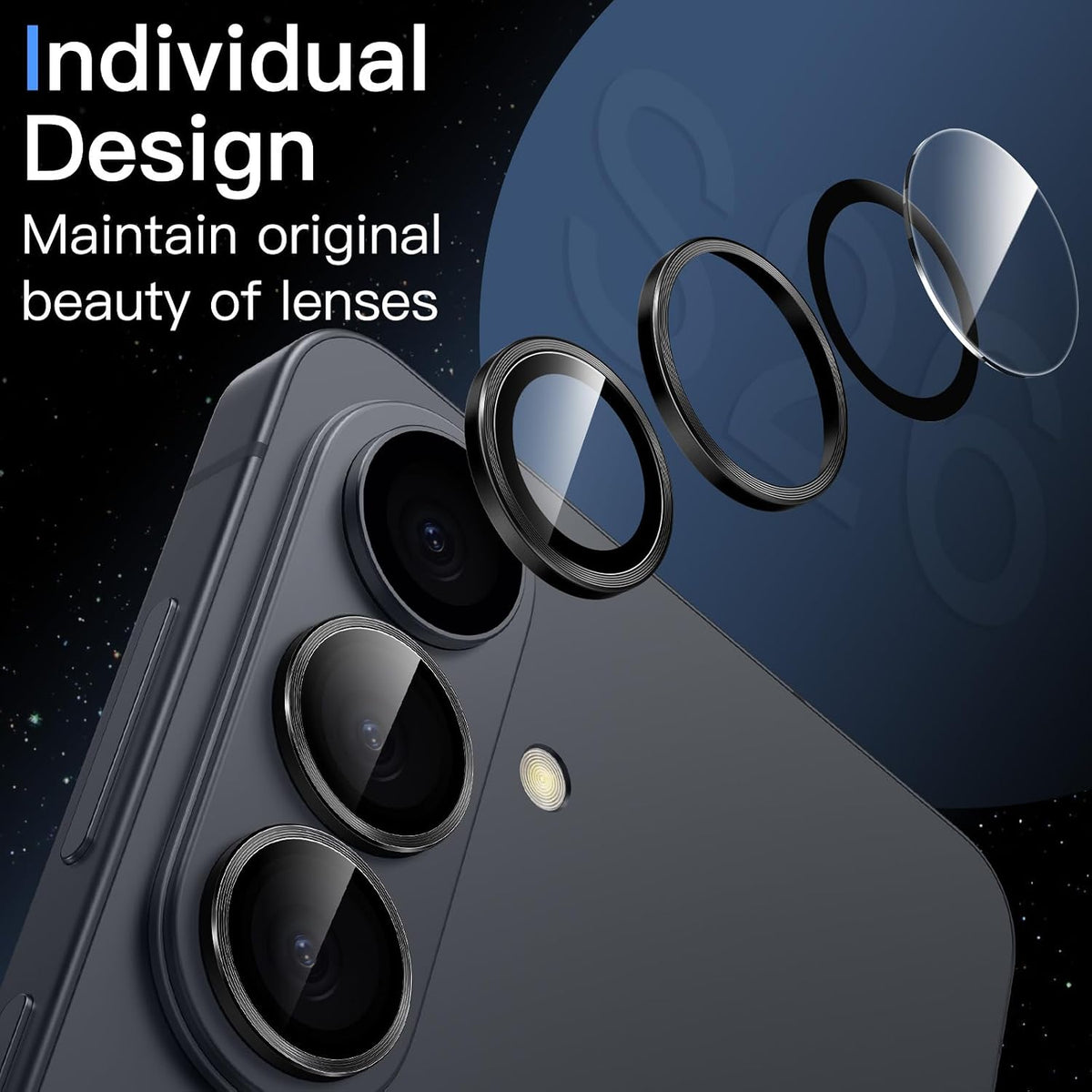 Camera Lens Protector Alloy Frame for Samsung Galaxy S26+
