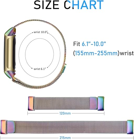 Milanese Strap for Fitbit Charge 6