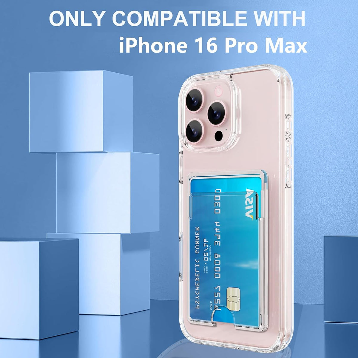 Clear Card case for iPhone 16 Pro Max