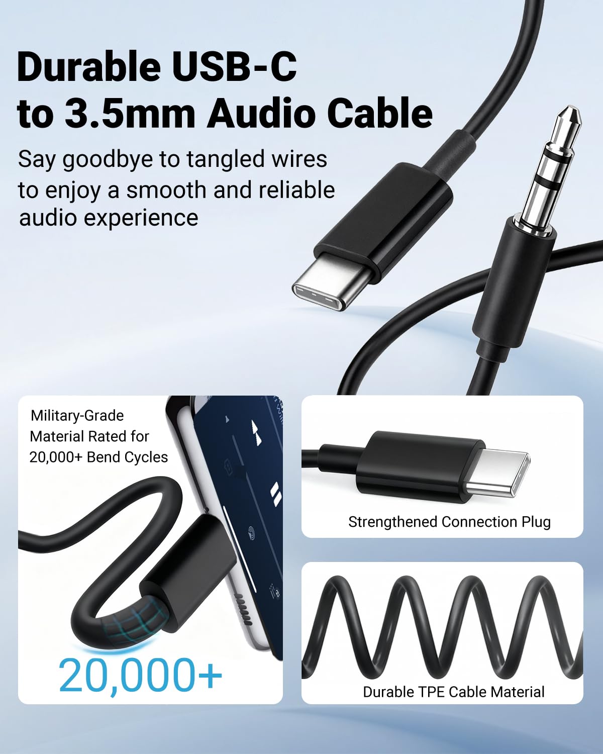 USB-C to Aux cable (1m)