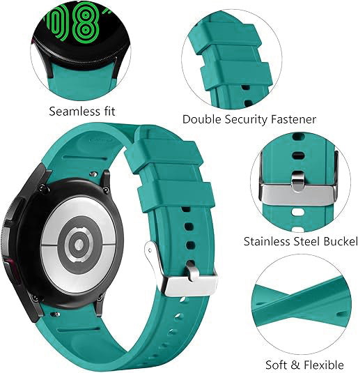 Classic No Gap Rubber Strap for Samsung Galaxy Watch FE
