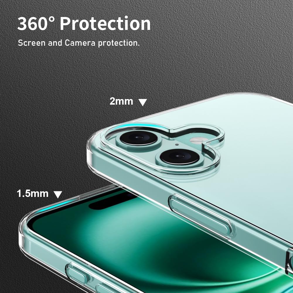 Clear Gel Thin Case for iPhone 16e