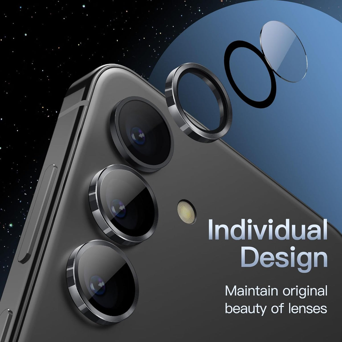 Camera Lens Protector Alloy Frame for Samsung Galaxy S24+