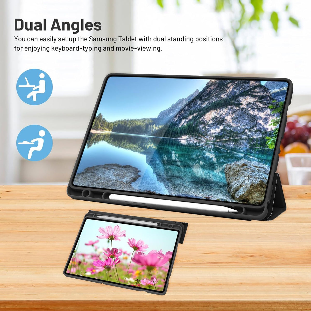 Slim Flip Case Cover for Samsung Galaxy Tab A9 (8.7")