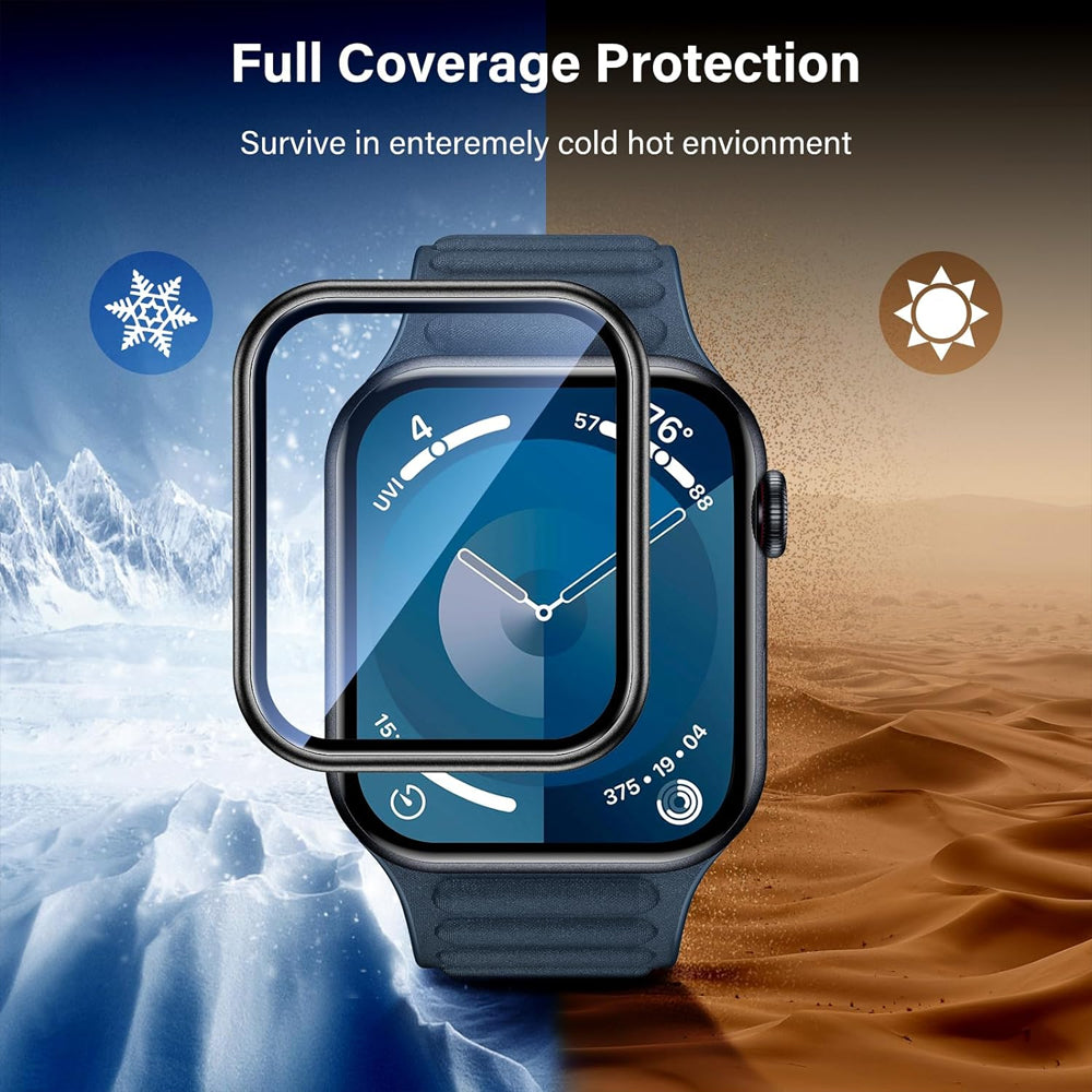 Apple Watch Series 11 (46mm) Glass Screen Protector Alignment Kit by SwiftShield (2 Pack - Rose Gold)