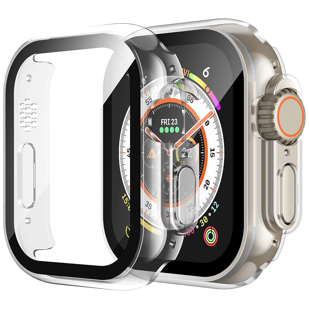 Apple Watch Ultra 4 49mm Case with Glass Screen Protector by Swiftshield (2 Pack - Clear)