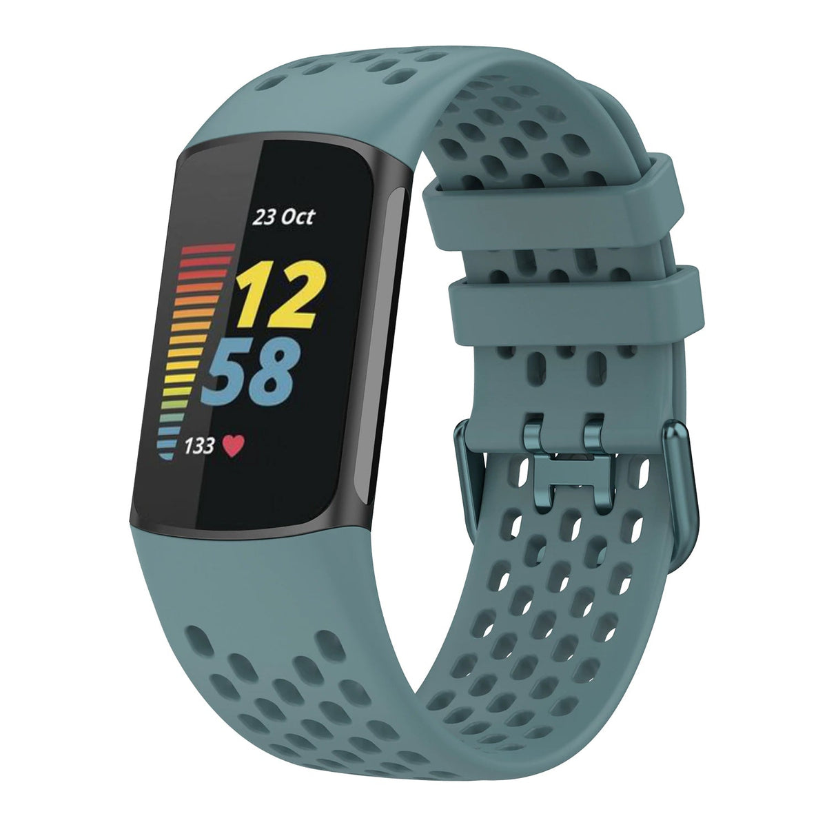 Rubber Sports Strap for Fitbit Charge 5