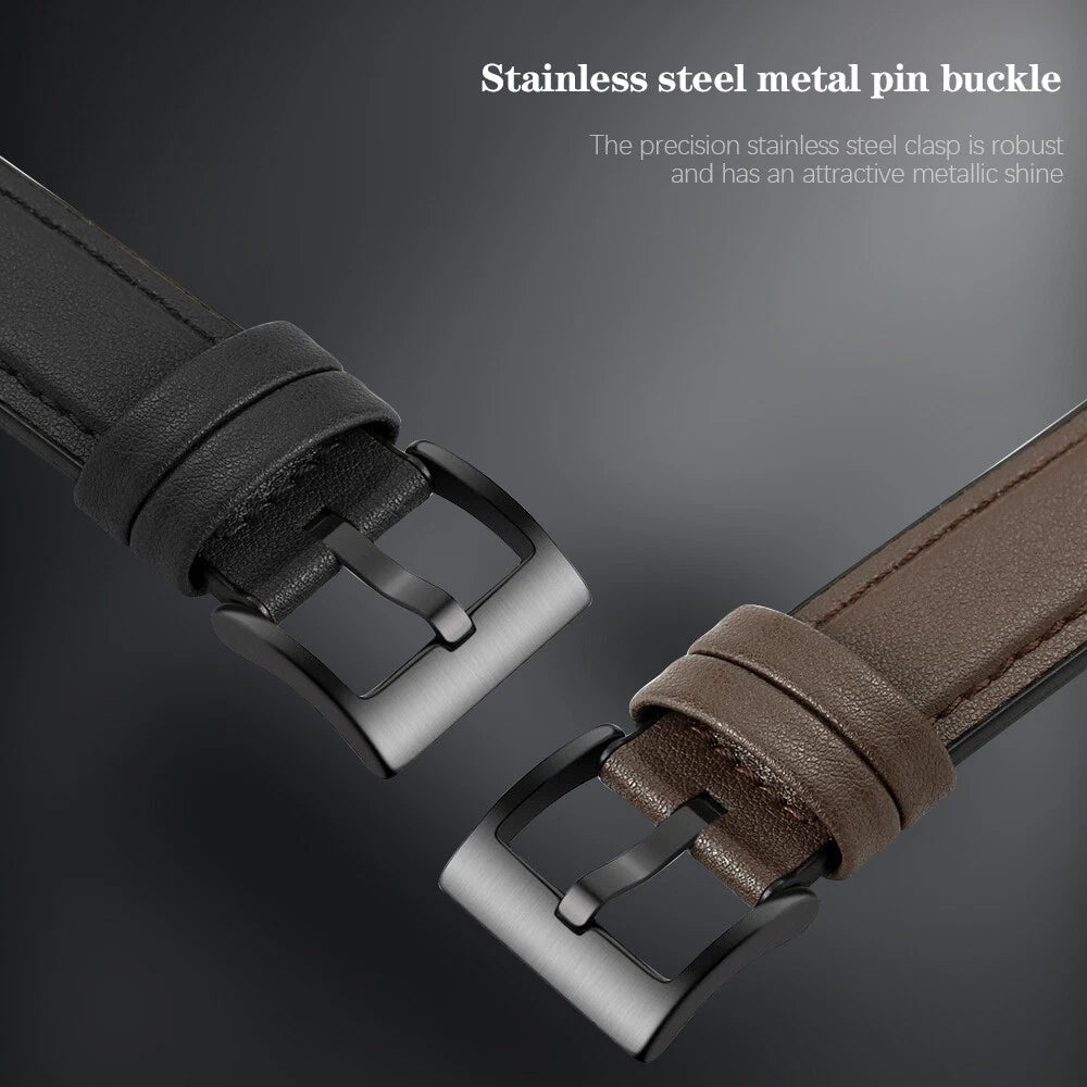 Leather-PU Hybrid Strap for Samsung Galaxy Watch 8 Classic (46mm)