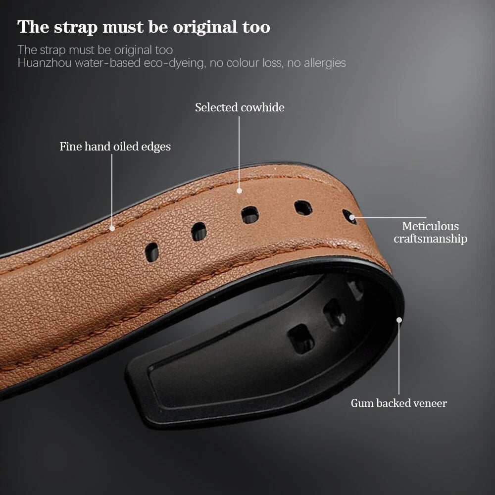 Leather-PU Hybrid Strap for Samsung Galaxy Watch 8 Classic (46mm)