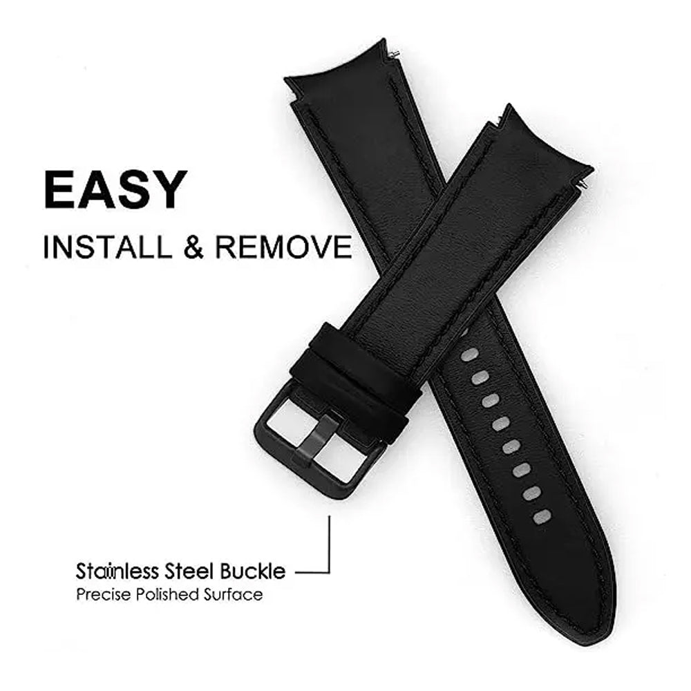 Leather Hybrid No Gap Strap for Samsung Galaxy Watch 5