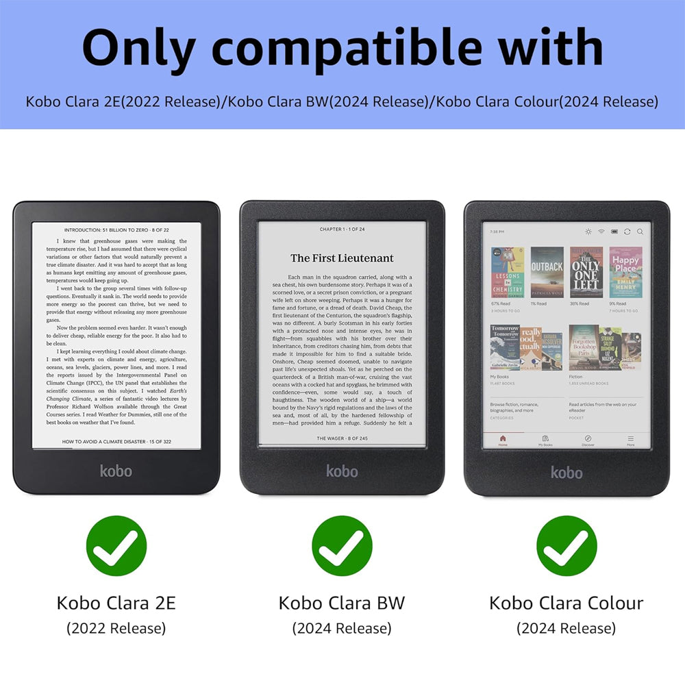 Clear Bumper Case for Kobo Clara 2E 6"