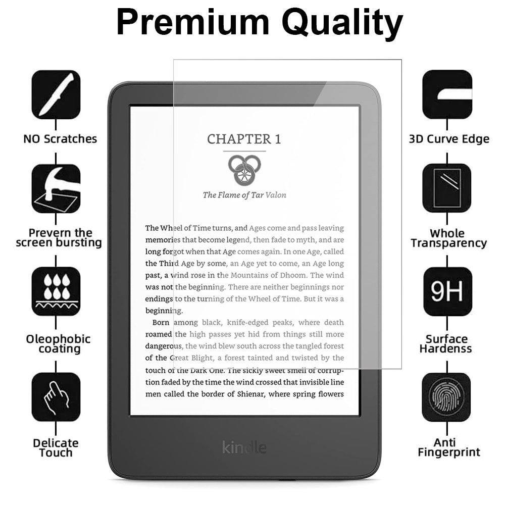 Glass Screen Protector for Kindle Paperwhite 6.8" (2021)