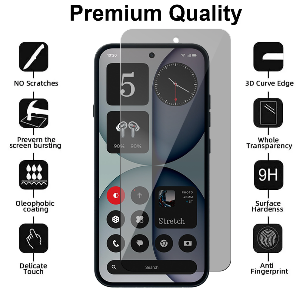 Privacy Glass Screen Protector for Nothing Phone 4A