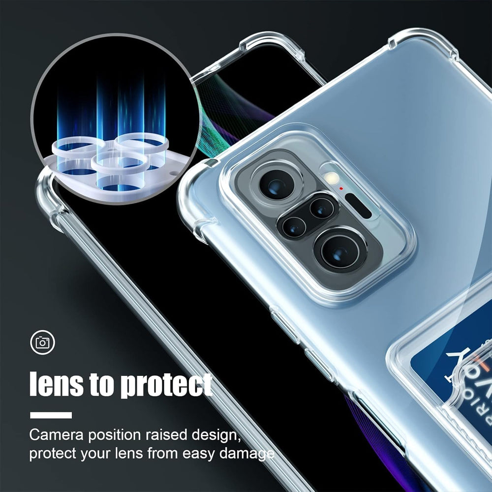 Clear Card Wallet Case for OPPO A60 4G