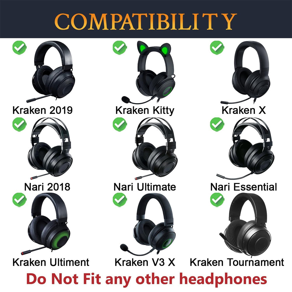 Earphone Pad Replacements for Razer Kraken Ultimate