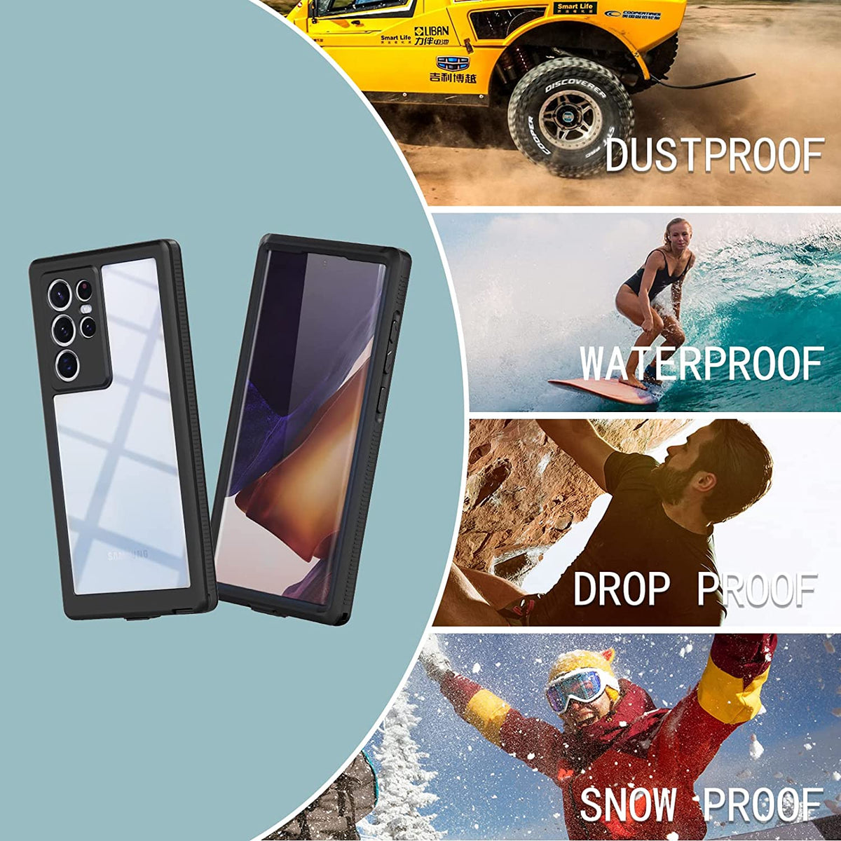 Redpepper Waterproof case for Samsung Galaxy S22 Ultra