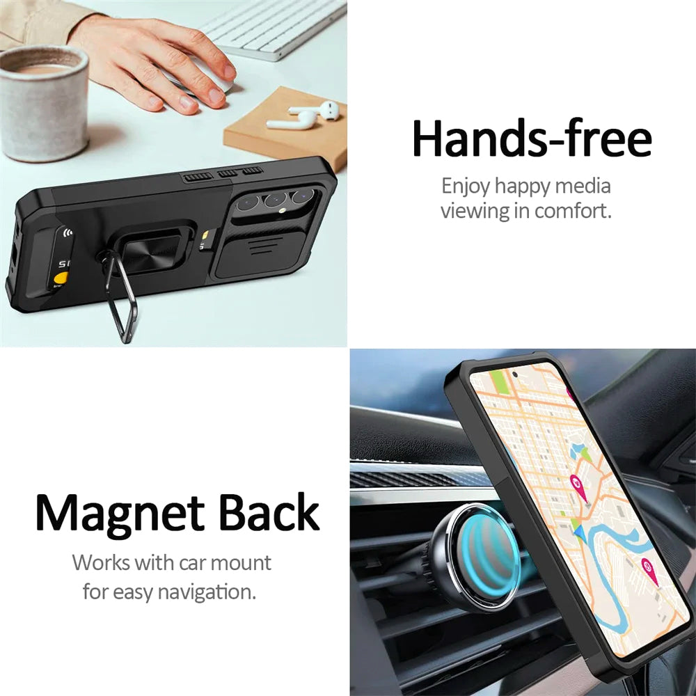 Samsung Galaxy S23 FE Tough Ring Wallet case