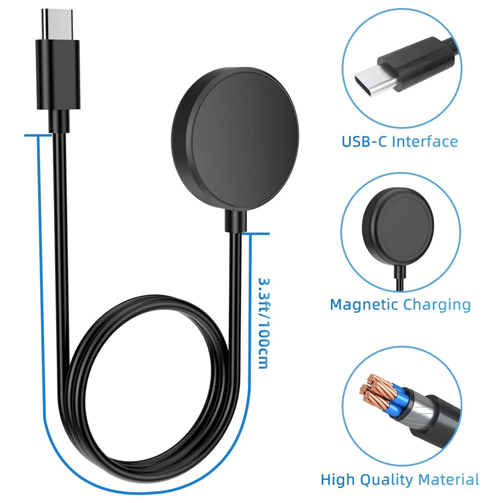 Fast Charger USB-C Dock with Stand Holder for Samsung Galaxy Watch 8 Classic
