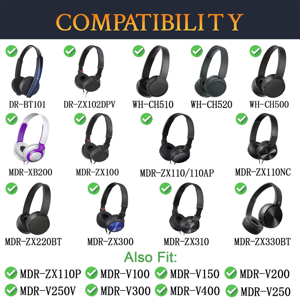 Earphone Pad Replacements for Sony MDR-ZX110