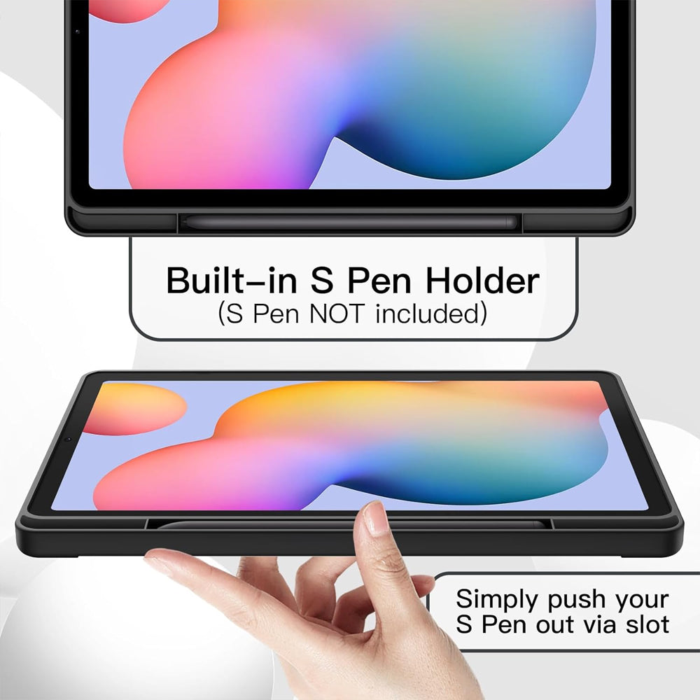 Slim Flip Case Cover for Samsung Galaxy Tab S6 Lite 10.4" 2022 with S Pen Holder