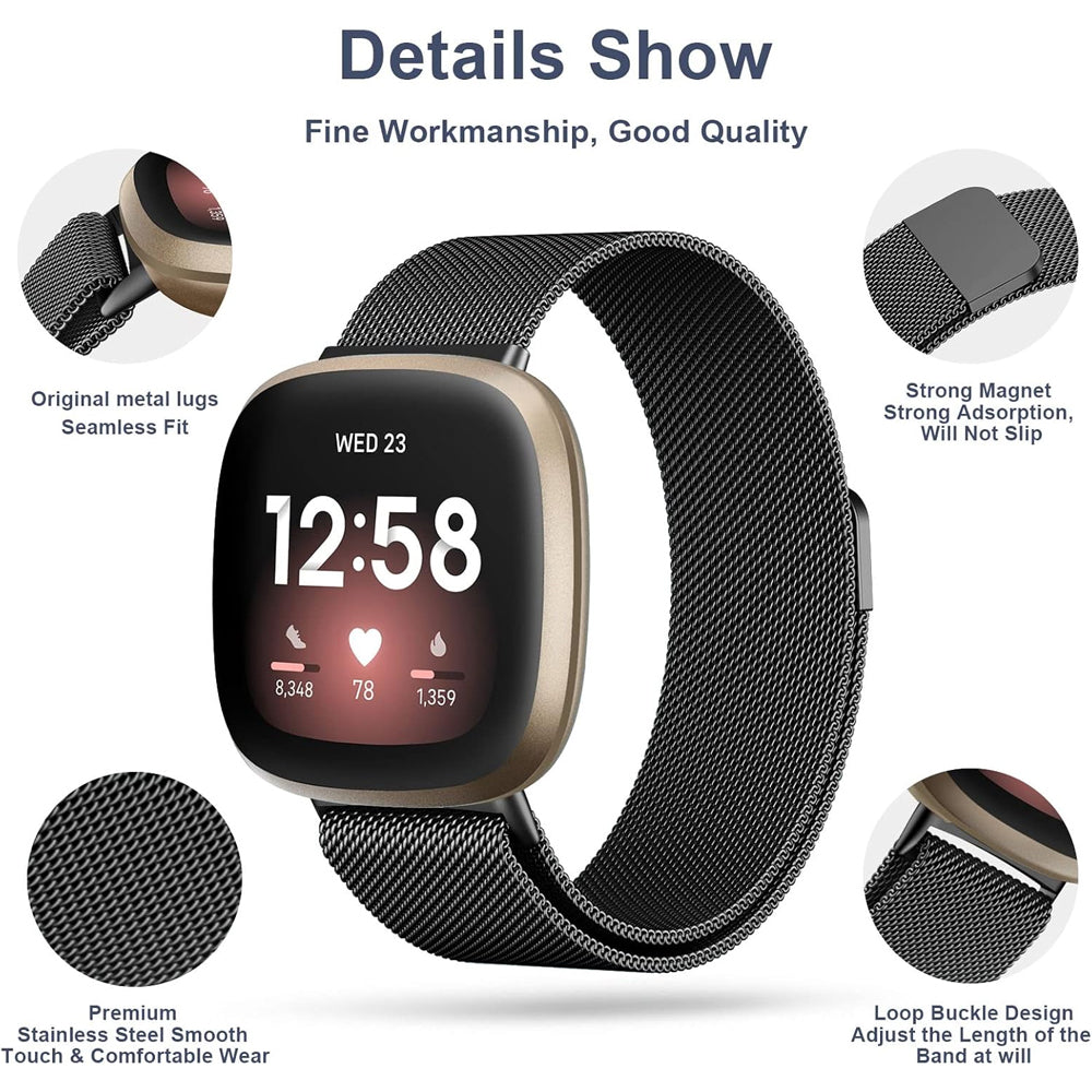 Milanese Strap for Fitbit Versa 4