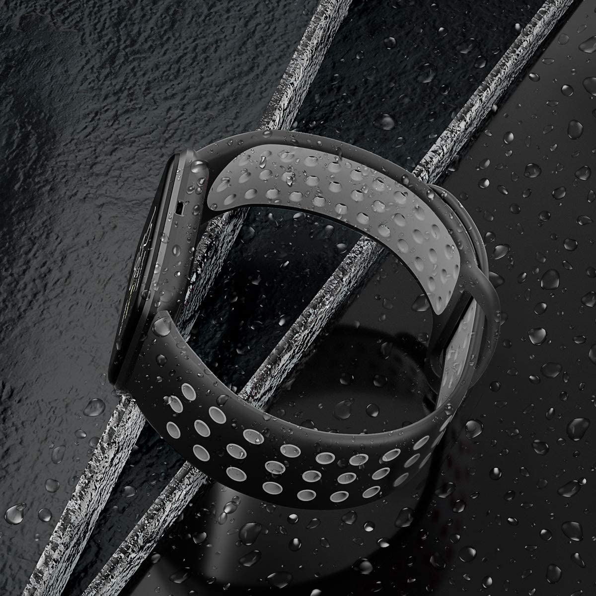 Rubber Sports Strap for Fitbit Versa