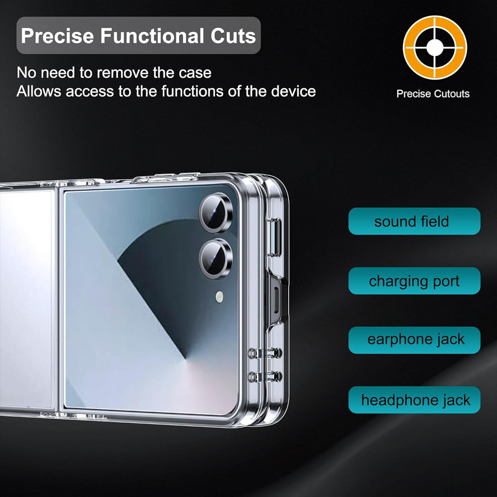 Clear Thin PC Protection Case for Samsung Galaxy Z Flip 7