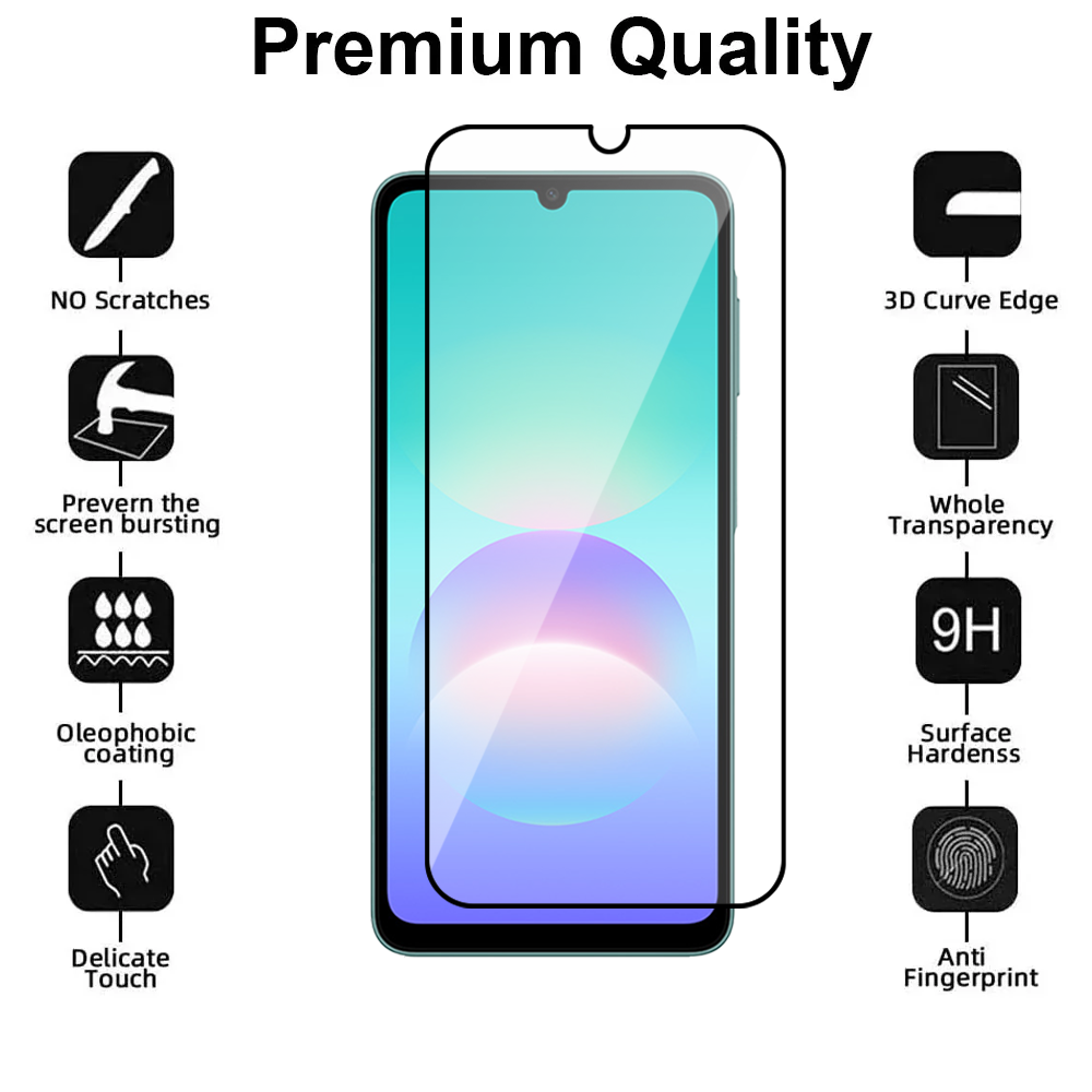 Full Cover Glass Screen Protector for Samsung Galaxy A08